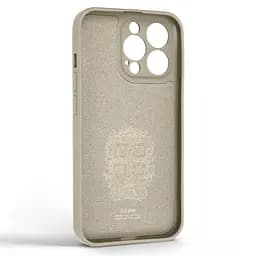 Силиконовый чехол для Apple iPhone 13 Pro, Icon Ring, слоновая кость, панель-накладка, с кольцом-подставкой на 360°, противоударный, возможность использования магнитных держателей, ArmorStandart (ARM68670) - мініатюра 2