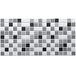 Декоративна панель Sticker Wall ПВХ 960х480х4мм Чорно-біла мозаїка SW-00001432