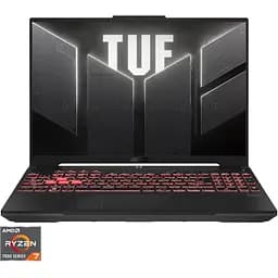 Ноутбук Ігровий ASUS TUF A16 FA607NUG з процесором AMD Ryzen™ 7 7445HS pana la 4.7GHz, 16”, Full HD+, WUXGA, 144Hz, IPS, 16GB DDR5 RAM, 1TB SSD, NVIDIA® GeFor OS, Mecha сірий