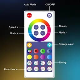 Настільна LED лампа RGB Intelligent circular atmosphere light Bluetooth USB with app Black - мініатюра 6