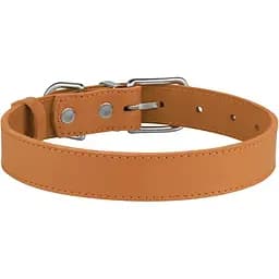 Нашийник для собак BronzeDog Barksi Classic шкіряний XL 43-56х23 см гірчичний - мініатюра 2