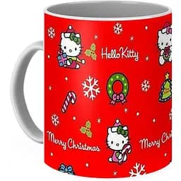 Кухоль GeekLand Хелло Кітті Hello Kitty Merry Christmas HK.02.02 330 мл білий - мініатюра 3