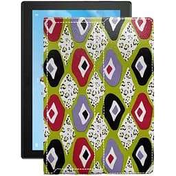 Чехол StatusCASE из экокожи для планшета Lenovo Tab 4 10 X304L LTE Камни-цветные