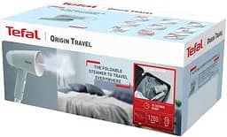 Tefal Відпарювач компактний Origin Travel, 1200Вт, 70мл, постійна пара - 20гр, металева підошв., білий - мініатюра 9