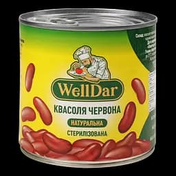 Фасоль красная WellDar натуральная стерилизованная 410 г (915782)