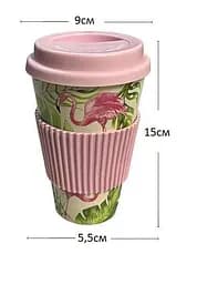 Склянка to go Becher Flamingo з бамбукового волокна 9х15см/350 мл - мініатюра 2