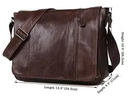 Чоловіча шкіряна сумка Vintage 34,5х26,5х11,5 см 000154143 - мініатюра 7