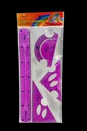 Линейка "Гибкая" 4 пр/наб ST00302 (6920141324213) фиолетовый