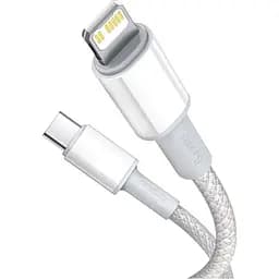 Кабель Baseus High Density Braided Fast Charging Cable Type-C to Lightning PD 20W 2m CATLGD-A02 White - мініатюра 2