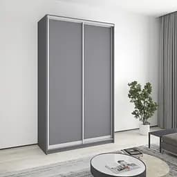 Шкаф-купе двухдверный MebelStar Стандарт AL 2ДСП 140x60x240 см Антрацит (MBS-3613)