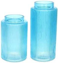 Ваза декоративна Ancient Glass "Прозора Лазур" Bona 25х12 см dec0009158 - мініатюра 2