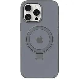 Чохол Epik Silicone Case Full Protective with Ring для Apple iPhone 15 Pro 6.1 Grey