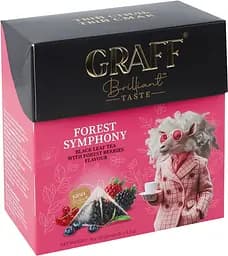 Чай чорний Graff Forest symphony у пірамідках з лісовими ягодами 36 г (20 шт. х 1.8 г) 