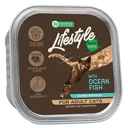 Вологий корм для кішок з рибою Nature's Protection Lifestyle Sensitive Digestion with ocean fish 85 г