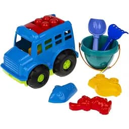 Пісочний набір Colorplast Автобус "Бусик" №3 Colorplast 0107 Синій