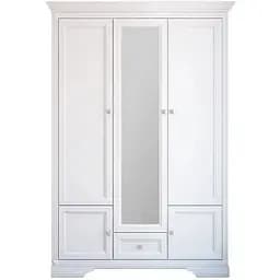 Шкаф распашный с зеркалом Гербор Клео 3d/1s Белый (GRB-1416)