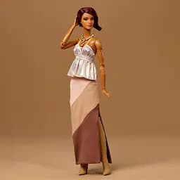 Колекційний набір Barbie You Create Barbie Basics Брюнетка (JJX35) - мініатюра 3