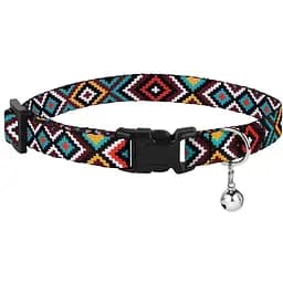 Ошейник для собак BronzeDog Urban пластиковая с колокольчиком гуцульский ментол XS