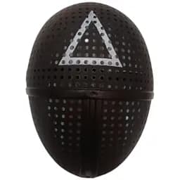 Маска наглядача гра у кальмара трикутник G-Toys Squid Game чорна