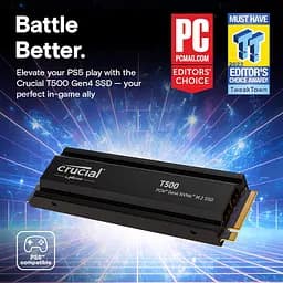 Накопичувач SSD Crucial m.2 NVMe 4TB T500 PCIe 4.0 (CT4000T500SSD5) - мініатюра 7
