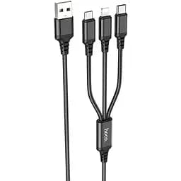 Кабель Combo Hoco Lightning / Type-C / Micro USB 3 in 1 Super charging cable X76 1 м 2A