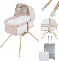 Ліжечко дитяче приставне Lionelo Malin Evo Beige Natural - мініатюра 2