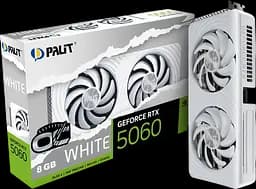 Відеокарта GeForce RTX 5060 8GB Palit White OC (NE75060U19P1-GB2063M)