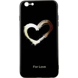 Чохол-накладка Toto Glass Fashionable Case Apple iPhone 6 Plus/6S Plus Heart on Black