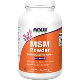 Метилсульфонілметан Now Foods MSM Powder 454 г