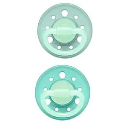 Круглая пустышка Nip Вишенка Ночь, от 6 мес., мятно-салатовый, 2 шт. (38722-51)