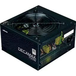 Блок живлення 700 Вт, Zalman Decamax, Black, 80 Plus, Active PFC, 12 см HDB, 3xMolex / 6xSATA / 4x6+2-pin / 1x4+4-pin / 1x20+4-pin, захист OPP/OVP/UVP/SCP, ATX V2.31 (ZM700-LX3)