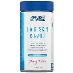 Вітаміни та мінерали Applied Nutrition Hair, Skin & Nails, 60 капсул для підтримки волосся, шкіри та нігтів