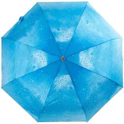 Женский складной зонтик механический Zest 97 см голубой