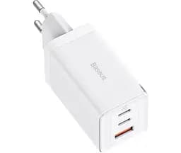 Зарядний пристрій 65 W 3 порти Baseus Gan 5 Pro CCGP120202 блок живлення білий - мініатюра 6