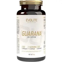 Екстракт гуарани Evolite Nutrition Guarana, 100 вегакапсул для підтримки бадьорості та енергії