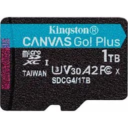 Карта пам'яті Kingston MicroSDXC 1TB UHS-I/U3 Class 10 Canvas Go! Plus R200/W160MB/s (SDCG4/1TBSP)
