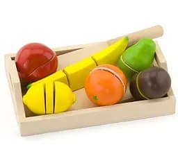 Іграшкові продукти Viga Toys Нарізані фрукти (58806)