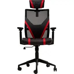 Геймерское кресло GT Racer черное с красным (X-6674 Black/Red)