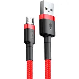 Кабель Baseus Cafule Cable USB to MicroUSB 1.5A 2m CAMKLF-C09 Red - мініатюра 2