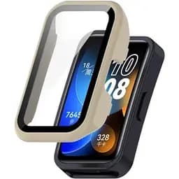 Чохол-накладка DK для Huawei Band 8 / 9 Пластик Gloss Glass Full Cover (016251) (ivory)