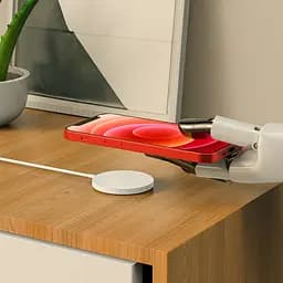 Зарядка Qi HOCO Original series magnetic wireless fast charger CW28 15W белое - мініатюра 3