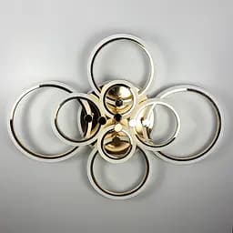 Светодиодная люстра Senta на 8 колец в золотом корпусе Line.F A 2374/8 RGB GD