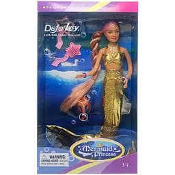 Детская кукла Русалка Bambi 20983 меняет цвет волос Золотистый