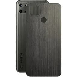 Захисна плівка StatusSKIN для Realme C25Y 2021 Корпус Вініл Дерево сріблясто-чорне