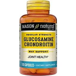 Препарат для суглобів і зв'язок Mason Natural Glucosamine Chondroitin Regular Strength, 100 капсул