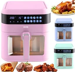 Багатофункціональна піч 10 програм DMS HFG-7R 1600 Вт з духовкою системою Air Fryer функція гаряче повітря - мініатюра 3