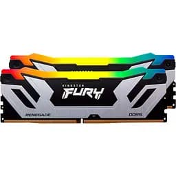 Модуль пам'яті Kingston DDR5 48GB (2x24) Fury 8800Mhz Renegade RGB Silver (KF588CU42RSAK2-48)