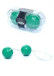 Вагинальные шарики Boss Series Duo Balls, 21 см, зеленый
