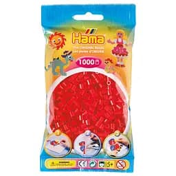 Термомозаїка Hama Midi Набір червоних намистин, 1000 елементів (207-05)