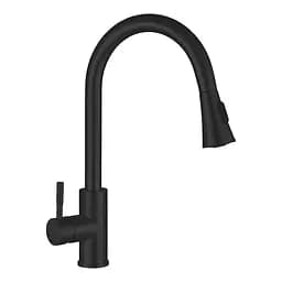 Смеситель для кухни с выдвижным изливом Mixxus SUS-014-B Black MI5862 Черный матовый